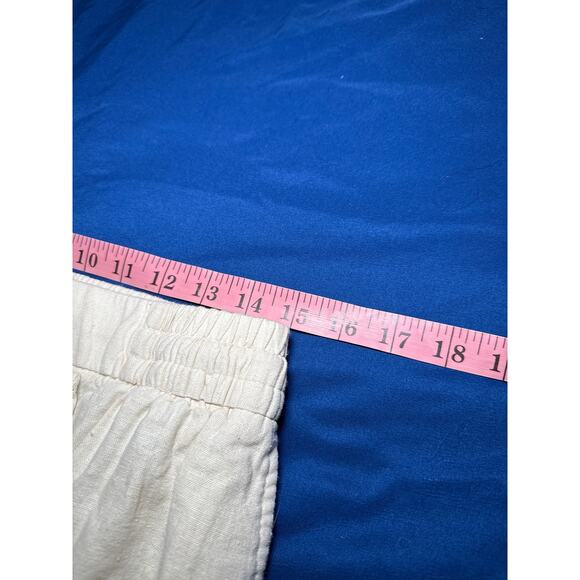 Old navy linen white pull on pants womens small coastal‎ beachy nautical casual - Picture 6 of 9